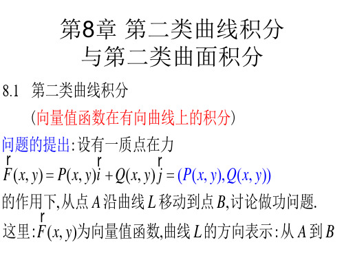 高等数学-第二类曲线积分