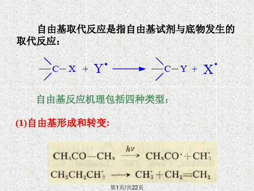 自由基取代反应