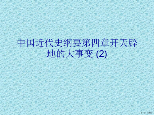 中国近代史纲要第四章开天辟地的大事变 (2)