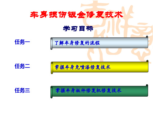 车身损伤钣金修复技术