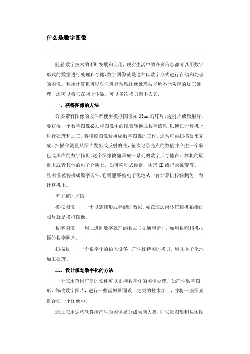 什么是数字图像