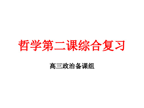 2021届高三政治生活与哲学第二课百舸争流的思想综合复习课件(共25张PPT)