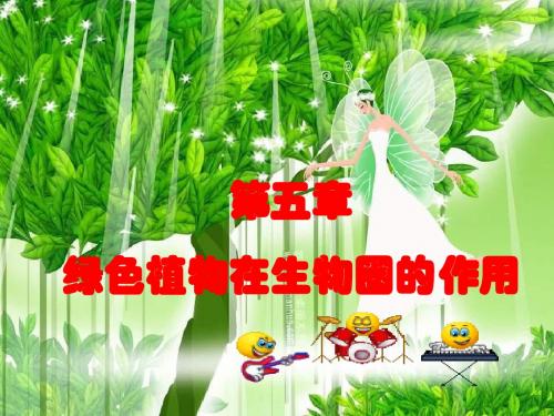 冀教版八年级上册第五章《绿色植物在生物圈中的作用》