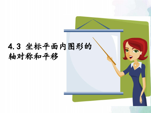 浙教版数学-八年级上册4.3坐标平面内图形的轴对称和平移 同步课件