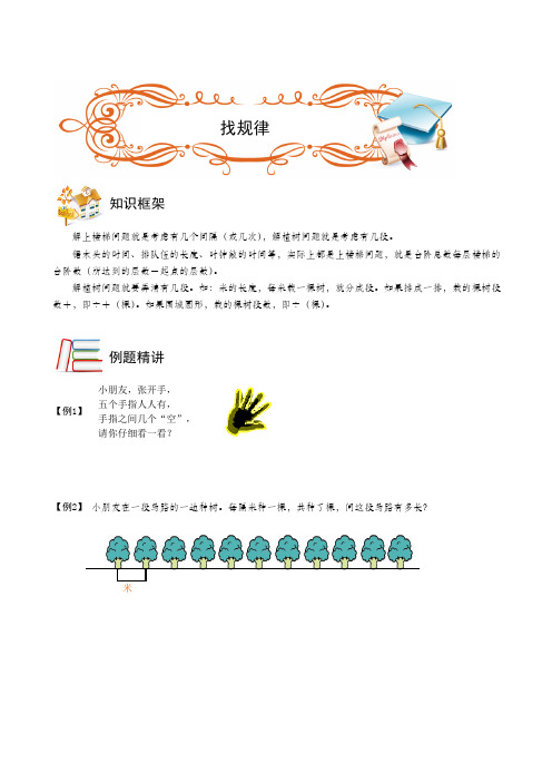 二年级下册数学扩展专题练习应用题.间隔与分段.学生版全国通用(无答案)