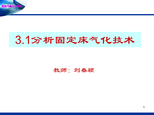 (选学)分析固定床气化技术