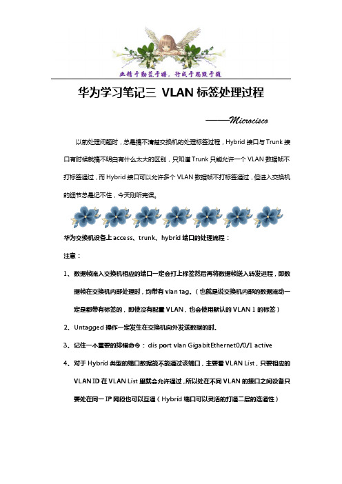 VLAN标签处理过程