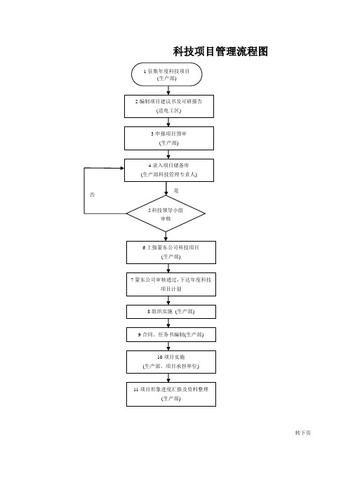 有限公司科技项目管理流程图