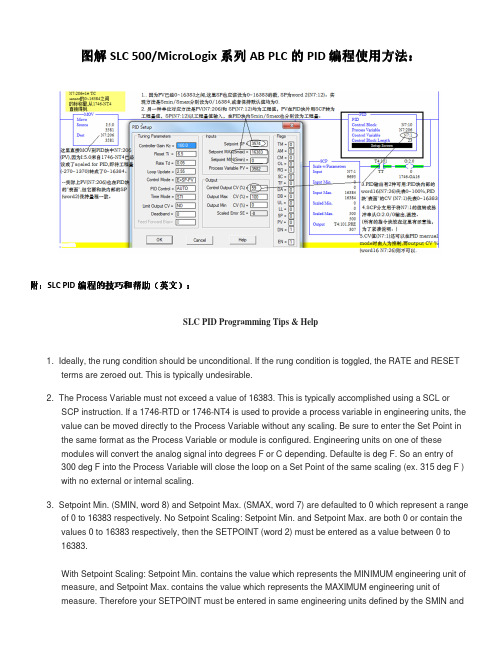 图解SLC 500 和MicroLogix系列AB PLC的PID指令编程技巧