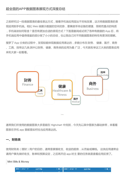 超全面的APP数据图表展现方式深度总结