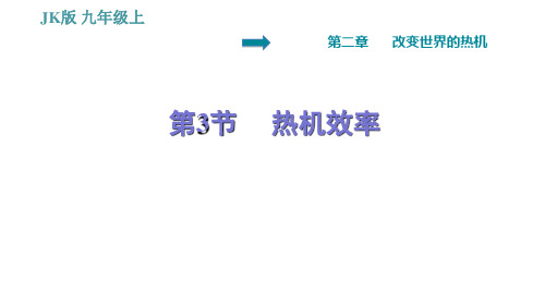 教科版九年级上册物理课件    热机效率(习题课件,30张)