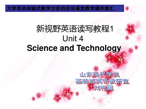 Unit 4 Science and Technology