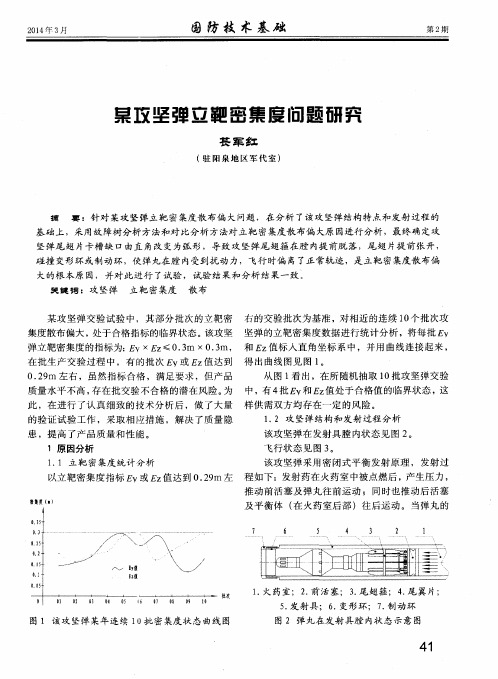 某攻坚弹立靶密集度问题研究