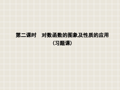 高中数学 第二章 基本初等函数(Ⅰ)2.2 对数函数 2.2.2 第二课时 对数函数的图象及性质的应