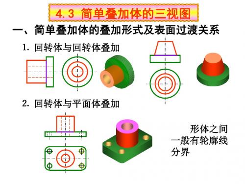 简单叠加体的三视图