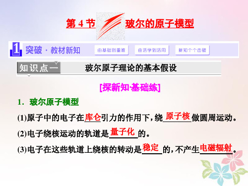 高中物理第十八章原子结构第4节玻尔的原子模型课件
