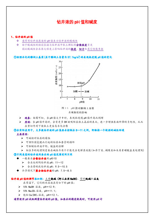 钻井液的pH值和碱度