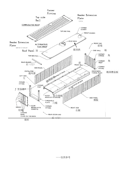 集装箱零部件结构示意图