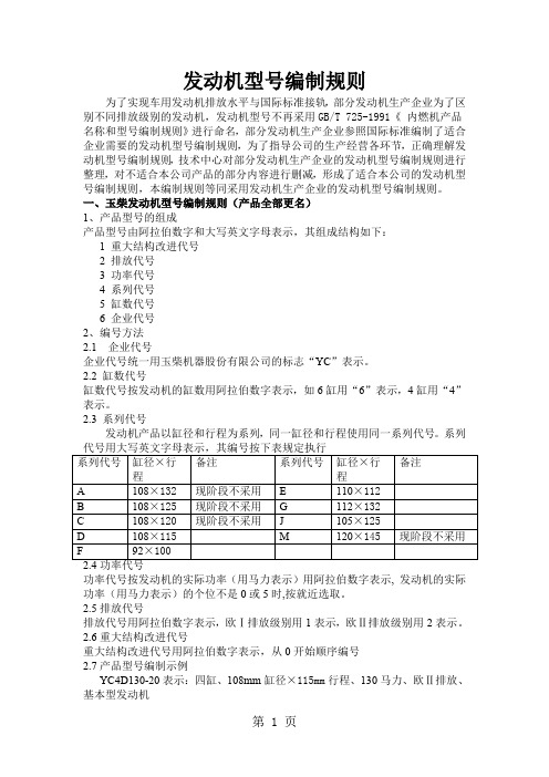 发动机型号编制规则共7页