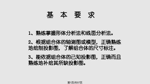 制图组合体的画法PPT课件