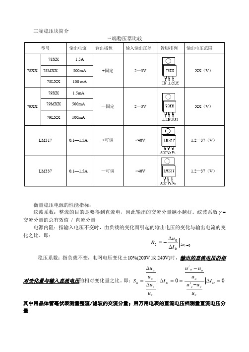 78系列三端稳压