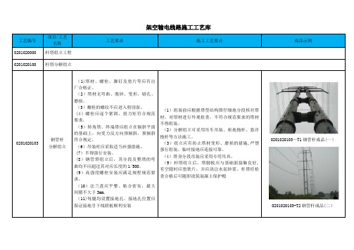 钢管杆分解组立施工工艺