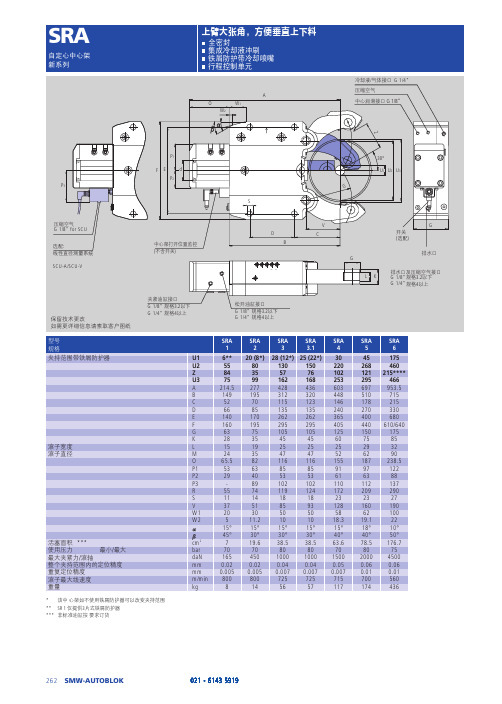 SMW AUTOBLOK  SRA中心架016952滚轮资料