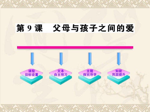 3.9《父母与孩子之间的爱》课件(新人教版必修4)
