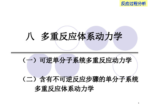 催化反应工程华东理工大学工业反应过程分析导论(2)