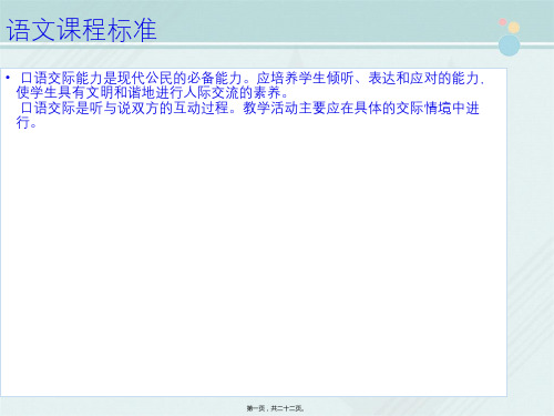 【小学语文优质教学课件】部编版四年级下册语文-口语交际教学讲座课件(22张)