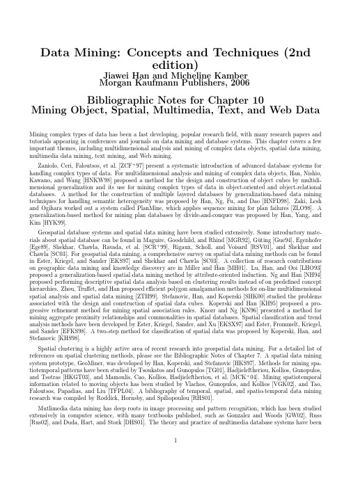 M (2006) Data Mining Concepts and Techniques (2 nd edition