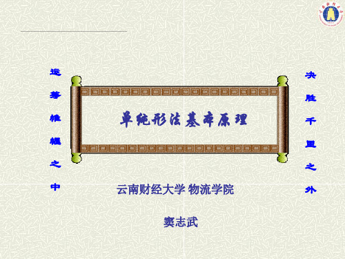 运筹学-第一章-单纯形法基本原理