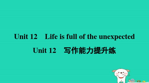 陕西省九年级全册Unit12写作能力提升练新人教新目标