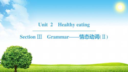 18-19 Unit 2 Section Ⅲ Grammar——情态动词(Ⅱ)