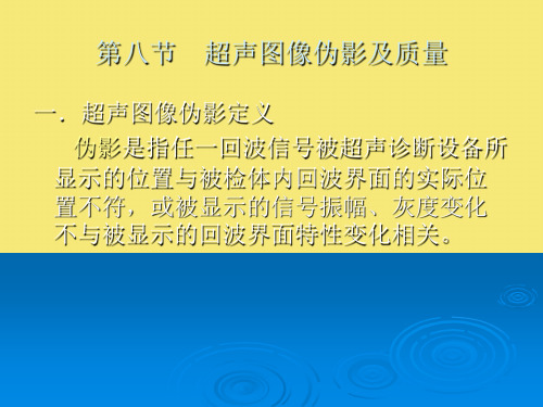 超声伪影PPT优秀资料