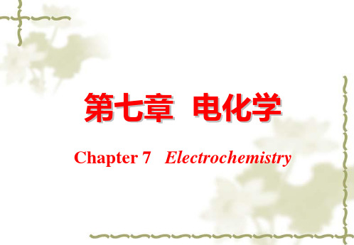 物理化学下册课件-天津大学编写_第四版