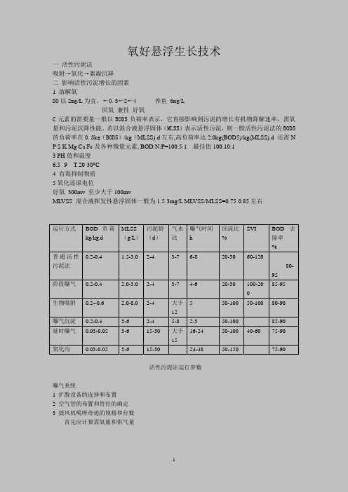 好氧悬浮生长技术