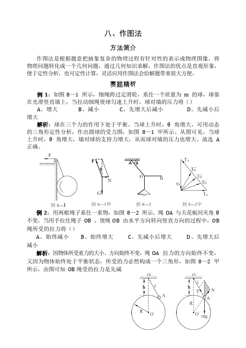 高中物理竞赛经典方法_8作图法