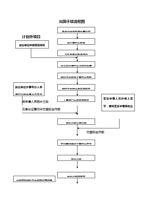 出国手续流程图