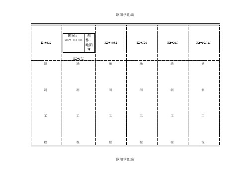 档案盒标签模板侧面之欧阳学创编