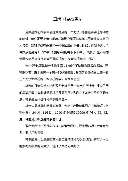 豆娘 林奈分类法