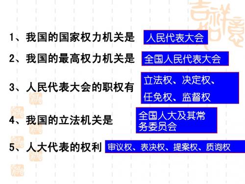 5-2人民代表大会制度:我国的根本政治制度ppt