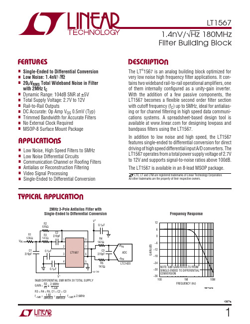 LT1567IMS8资料