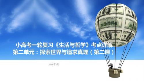 江苏省2018年小高考复习课件：《生活与哲学》第四课 探究世界的本质(共23张PPT)