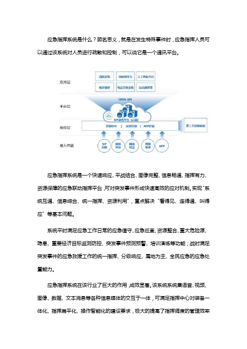 应急指挥系统简介