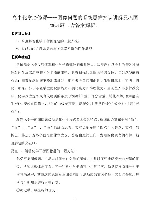 高中化学必修课----图像问题的系统思维知识讲解及巩固练习题(含答案解析)