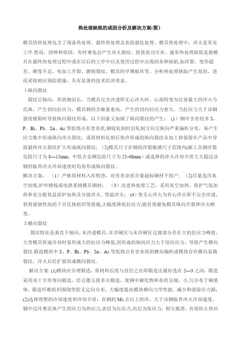 热处理缺陷的成因分析及解决方案