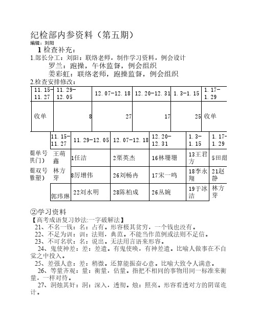 纪检部内参资料5定稿