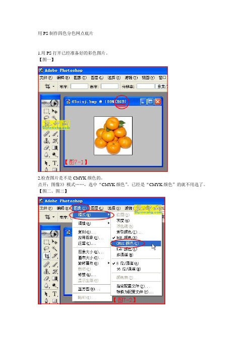 用PS制作四色分色网点底片