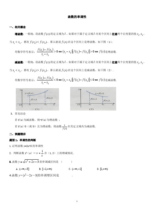 函数的单调性